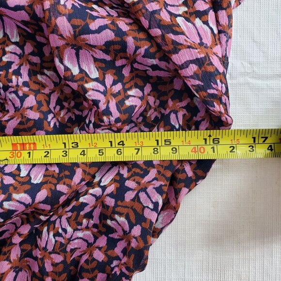 Maggy London Women's Multicolor Fit & Flare Dress Rosalina Floral Size 4 (C-8) - Picture 9 of 10